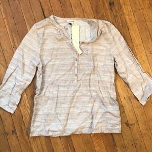 NWT Susan Bristol 3/4 sleeve shirt, size M